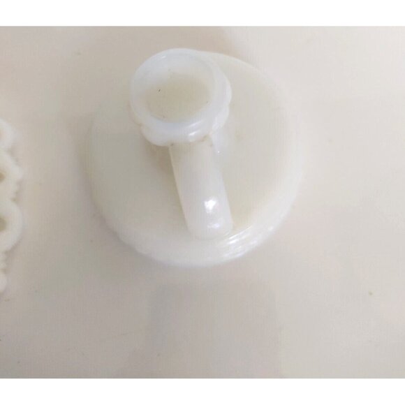 Vintage Westmoreland Milk Glass Candle Holder with Underplate - Picture 7 of 12